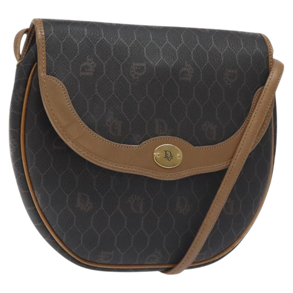 Dior Shoulder Bag Christian Honeycomb Bag 2 Canvas Black