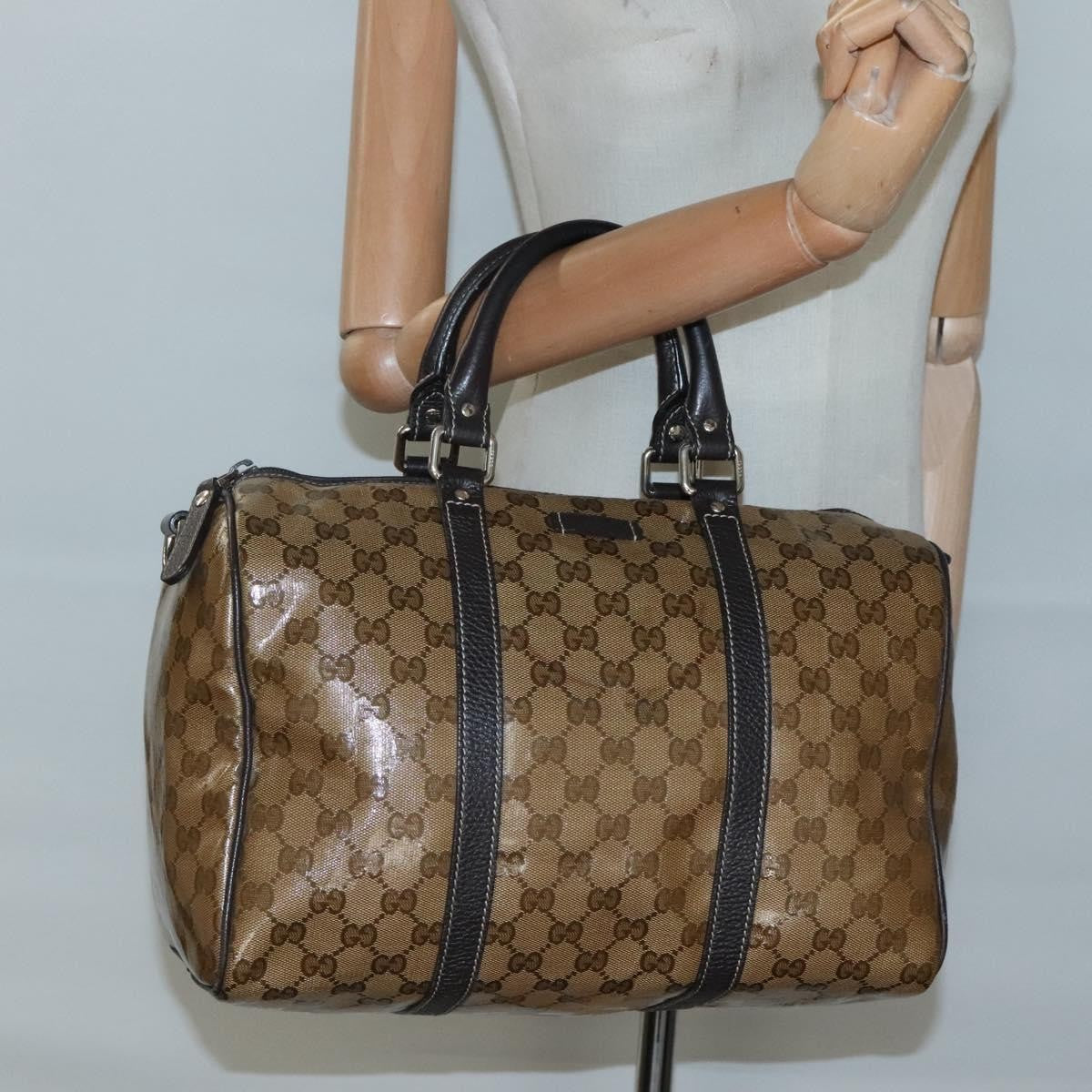 Gucci Joy Boston Bag Gg Imprime Beige Canvas Travel Bag Bag