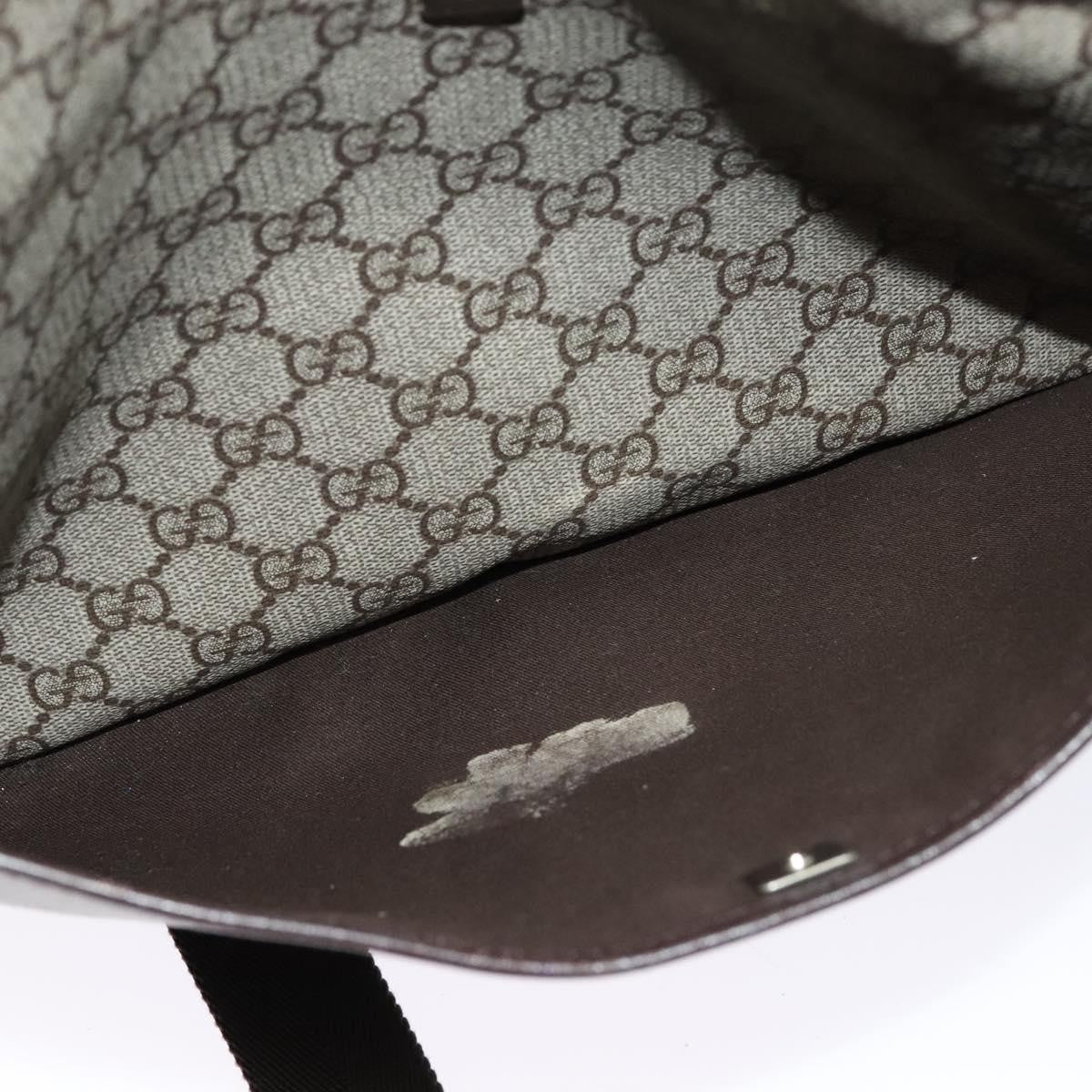 Gucci Zip Top Messenger Bag Gg Coated Canvas Beige Canvas Shoulder Bag Bag