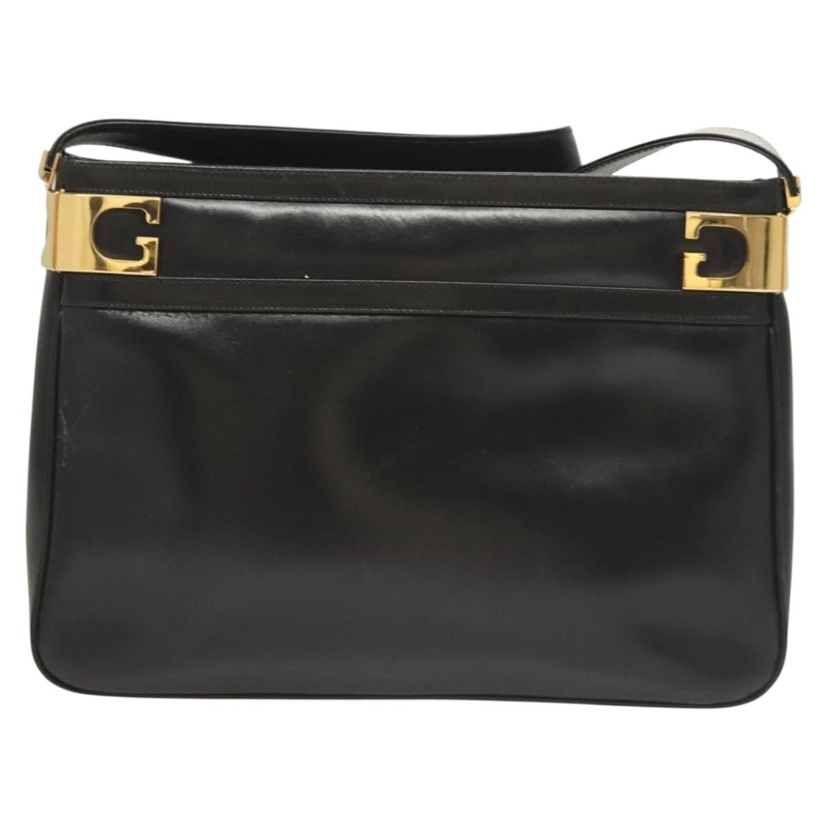 Gucci Shoulder Bag Leather Black Leather Shoulder Bag Bag