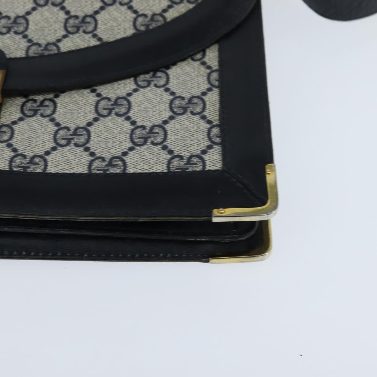 Gucci Gg Supreme Messenger Bag Gg Canvas Navy Pvc Shoulder Bag Bag