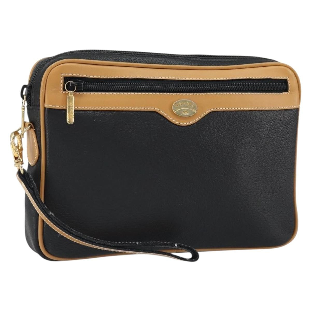 Gucci Clutch Bag Leather Black Leather Clutche & Pouche Bag