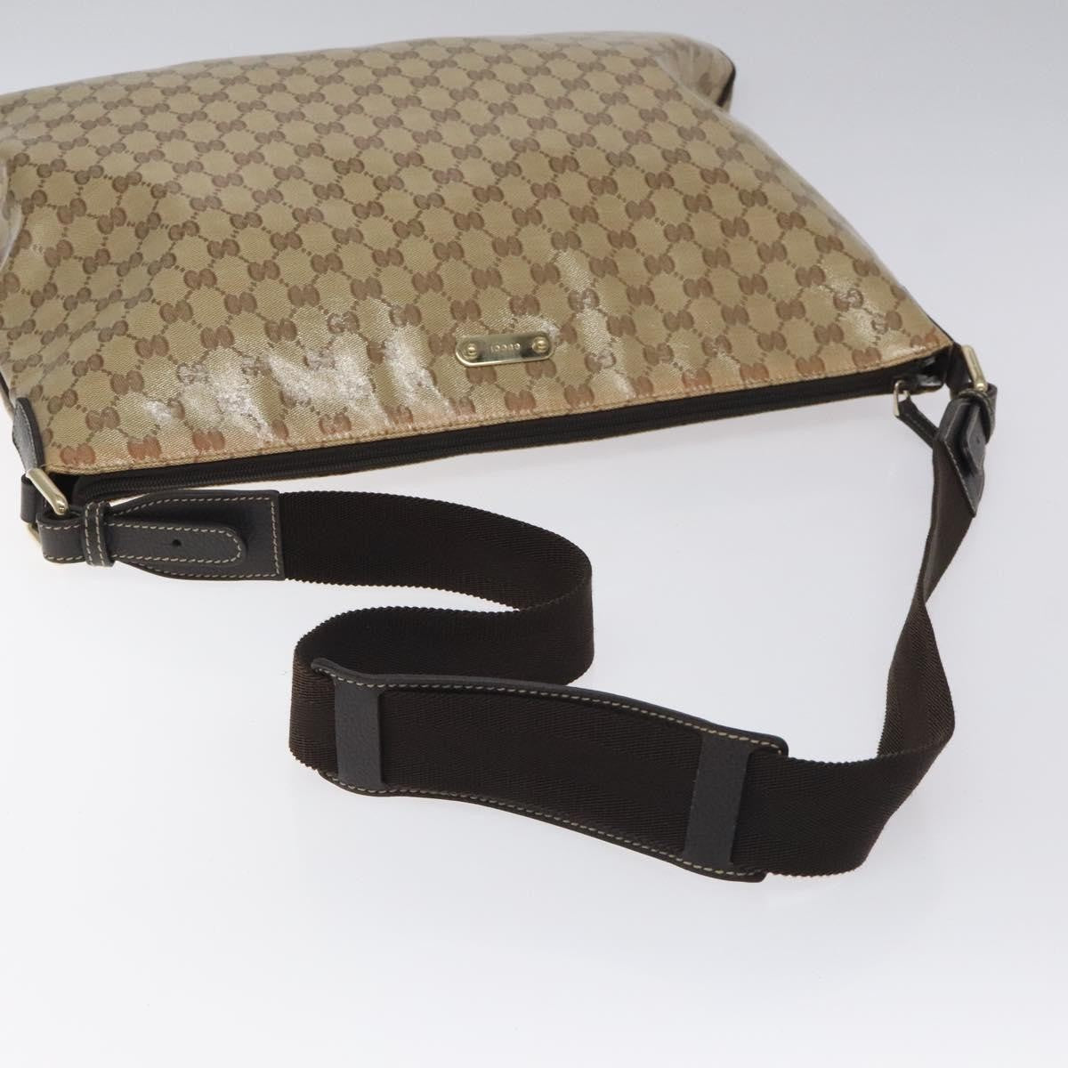 Gucci Flap Messenger Bag (Outlet) Gg Coated Canvas Beige Canvas Shoulder Bag Bag