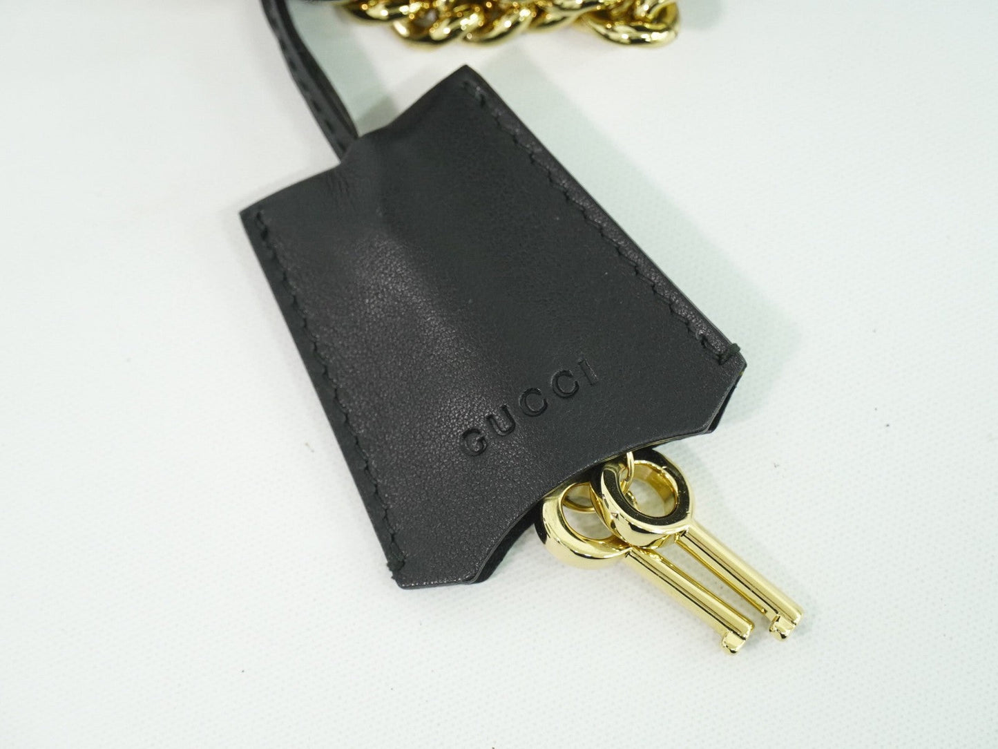Gucci Padlock Shoulder Bag Leather Black Leather Shoulder Bag Bag