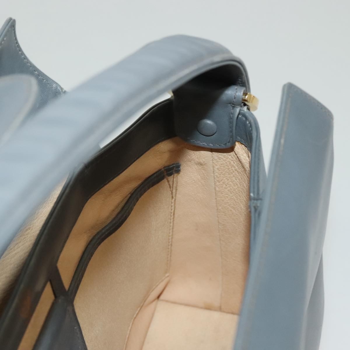 Gucci 1973 Top Handle Bag Leather Gray Leather Handbag