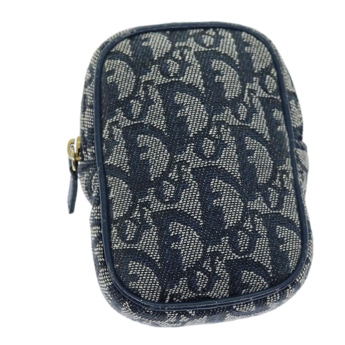 Dior Clutch Bag Christian Trotter Pouch Clutche & Pouche Canvas Blue Navy