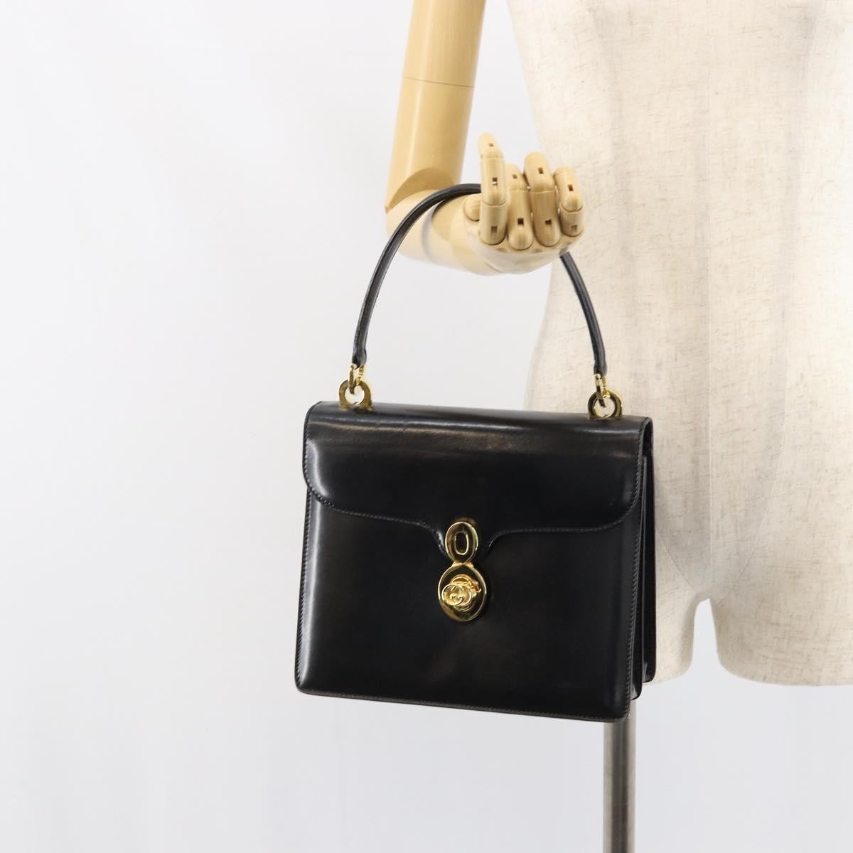 Gucci Handbag Leather Black Leather Handbag