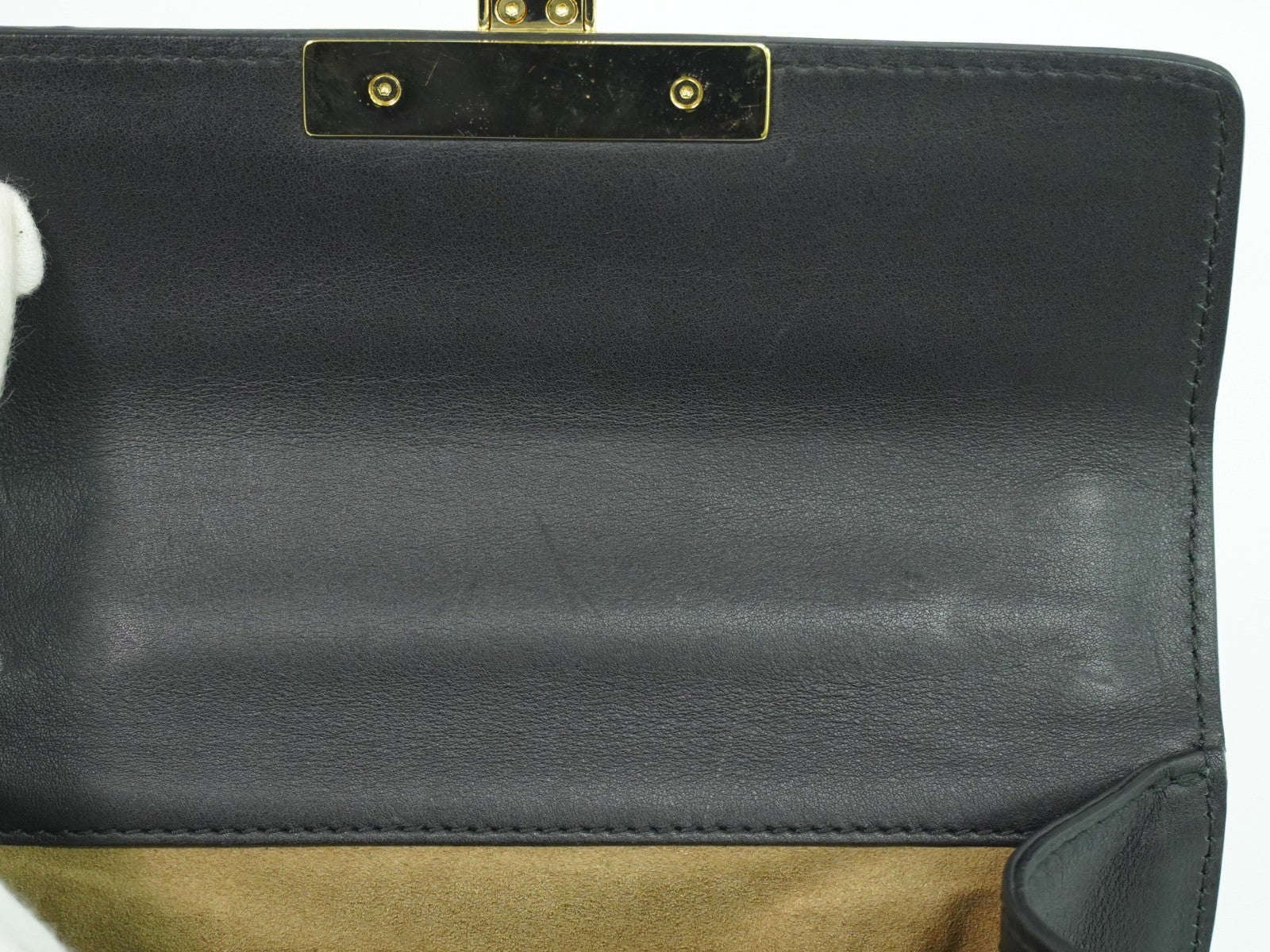Gucci Padlock Shoulder Bag Leather Black Leather Shoulder Bag Bag