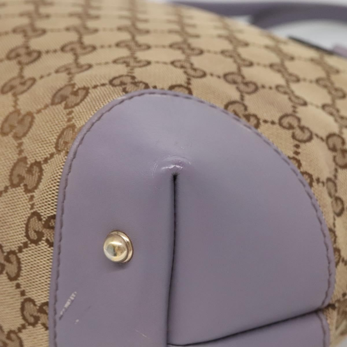 Gucci Convertible Belted Tote Gg Canvas With Leather Beige Canvas Tote Bag Bag