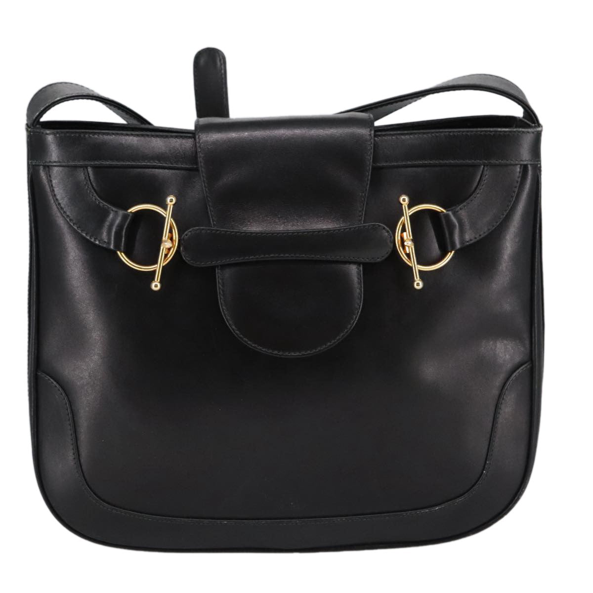 Gucci Shoulder Bag Leather Black Leather Shoulder Bag Bag