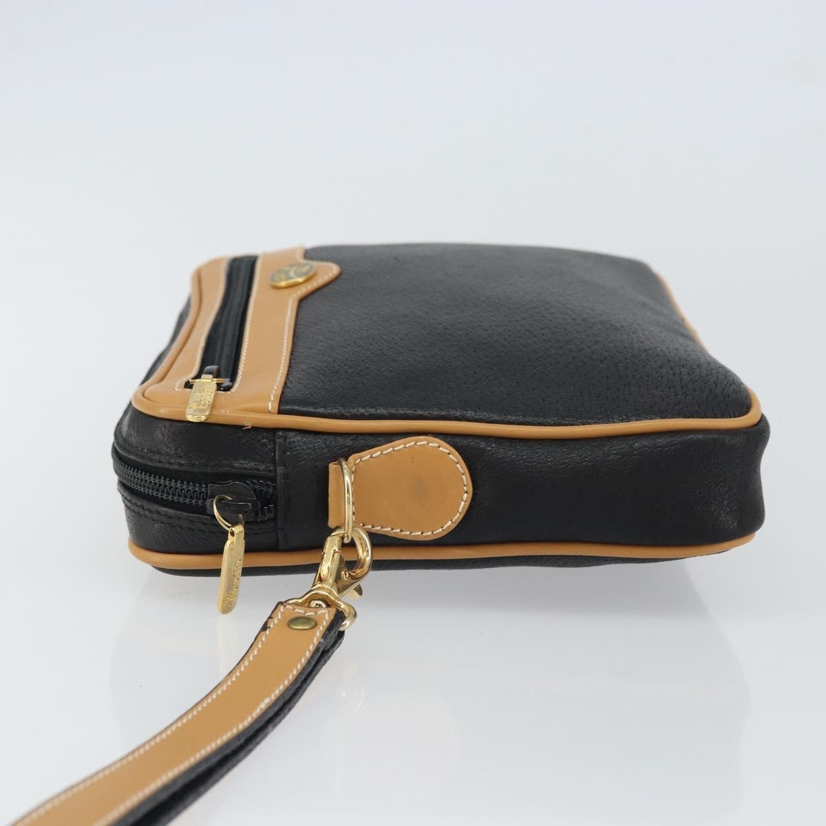 Gucci Clutch Bag Leather Black Leather Clutche & Pouche Bag