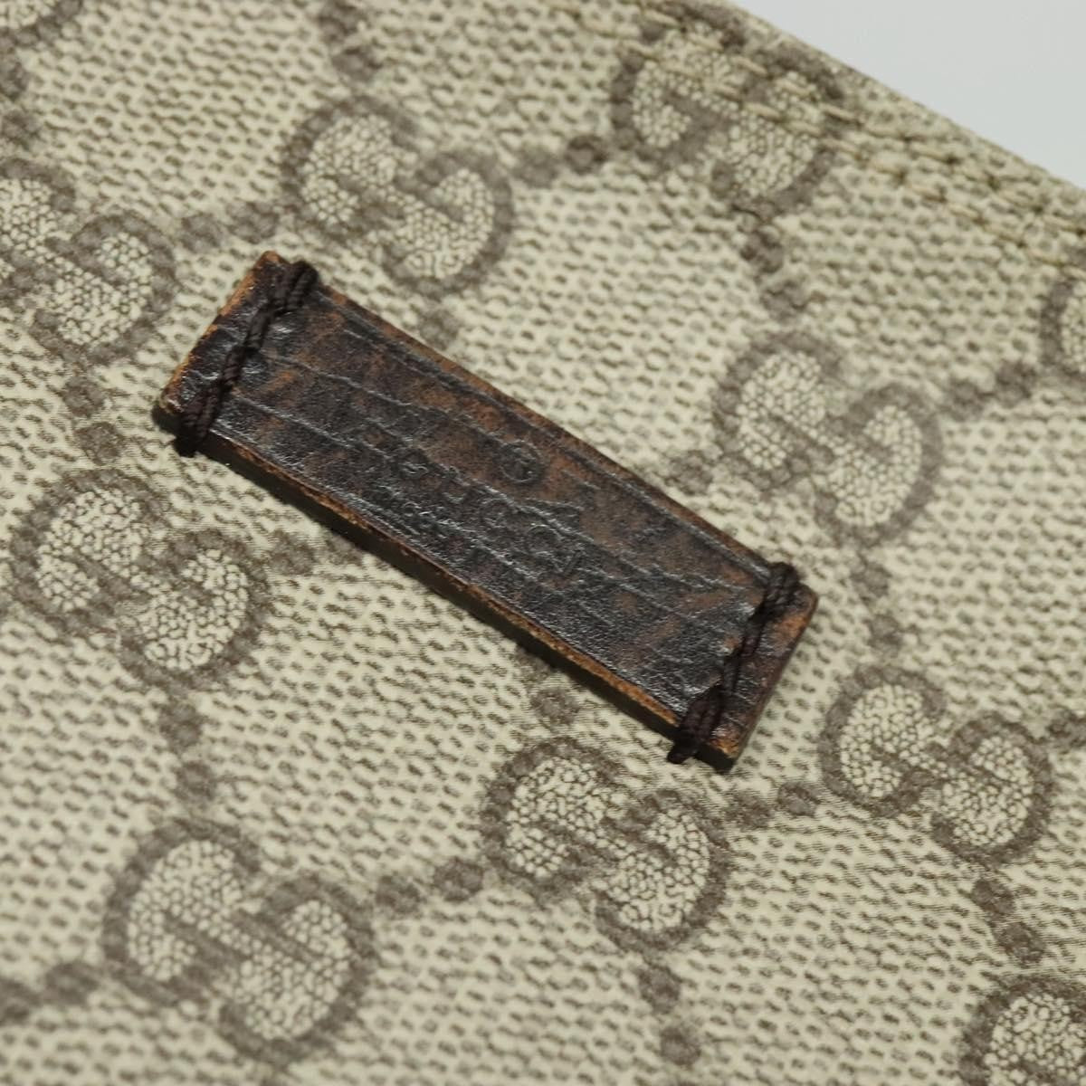 Gucci Zip Top Messenger Bag Gg Coated Canvas Beige Canvas Shoulder Bag Bag