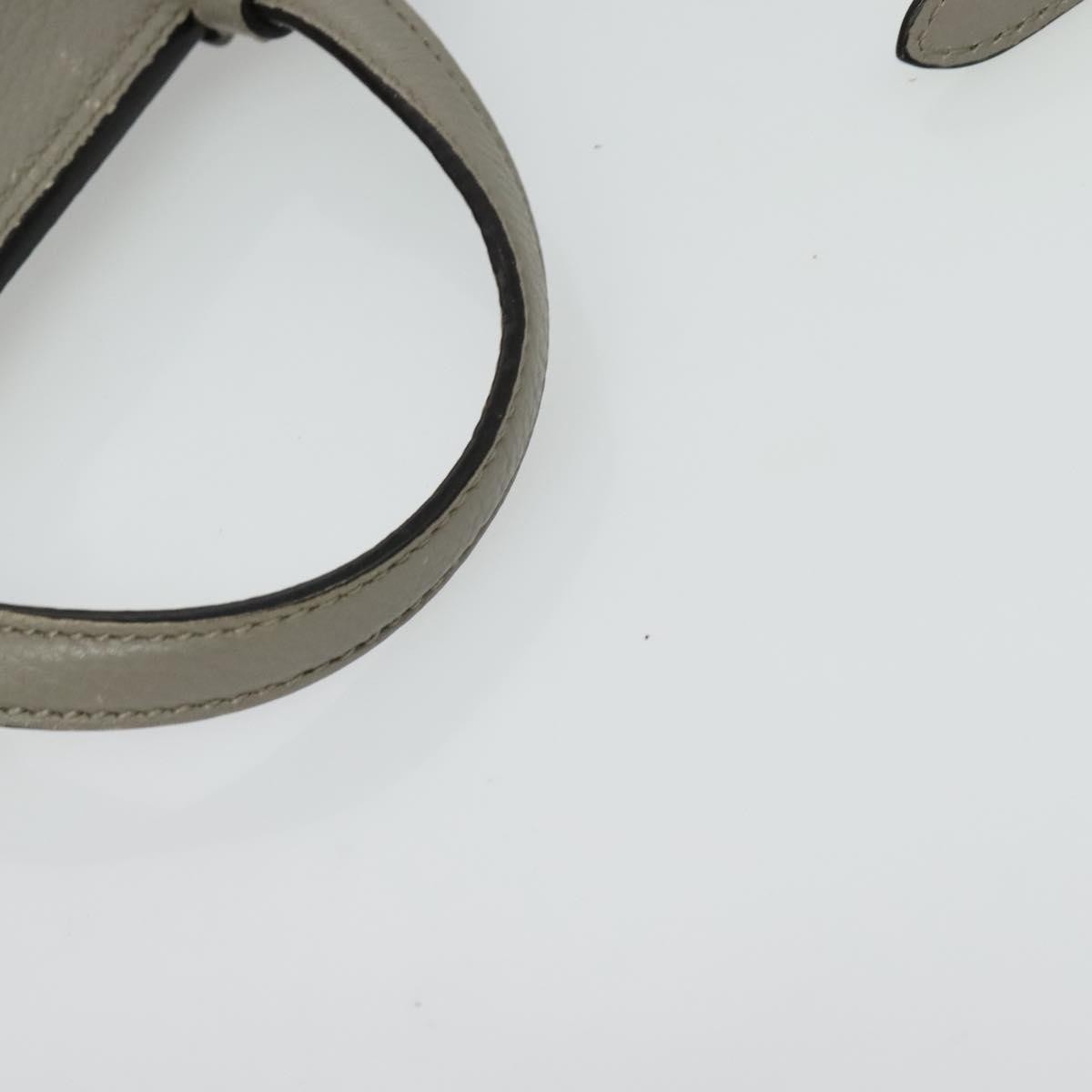 Gucci Bamboo Daily Top Handle Bag Leather Gray Leather Bag