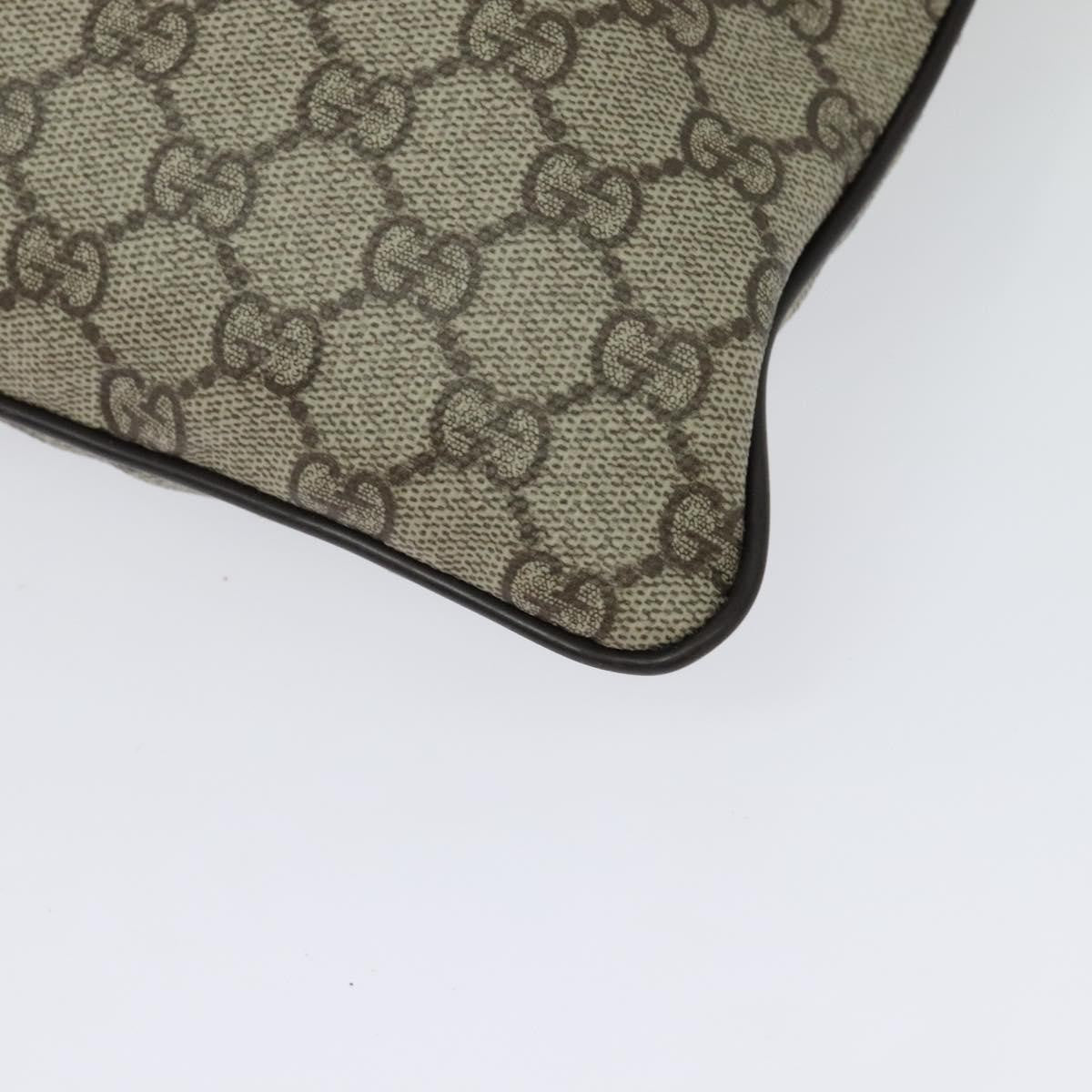Gucci Zip Top Messenger Bag Gg Coated Canvas Beige Canvas Shoulder Bag Bag