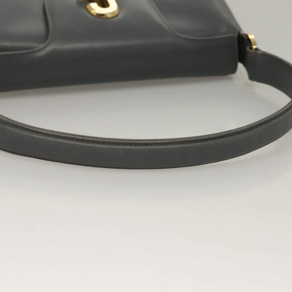 Gucci 1973 Top Handle Bag Leather Gray Leather Handbag