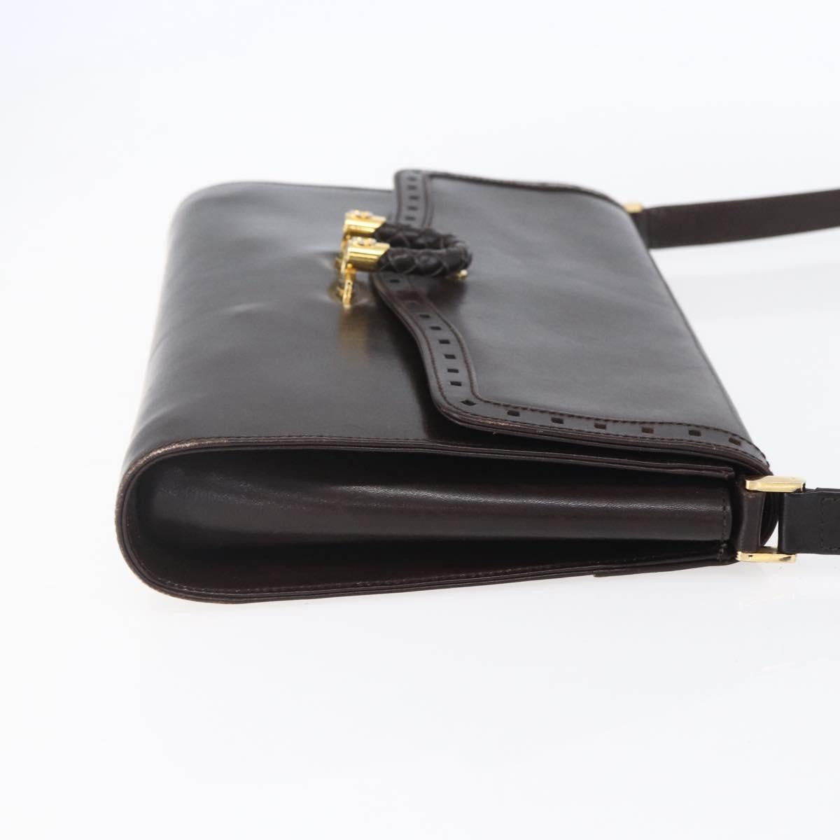 Gucci Shoulder Bag Leather Brown Leather Shoulder Bag Bag