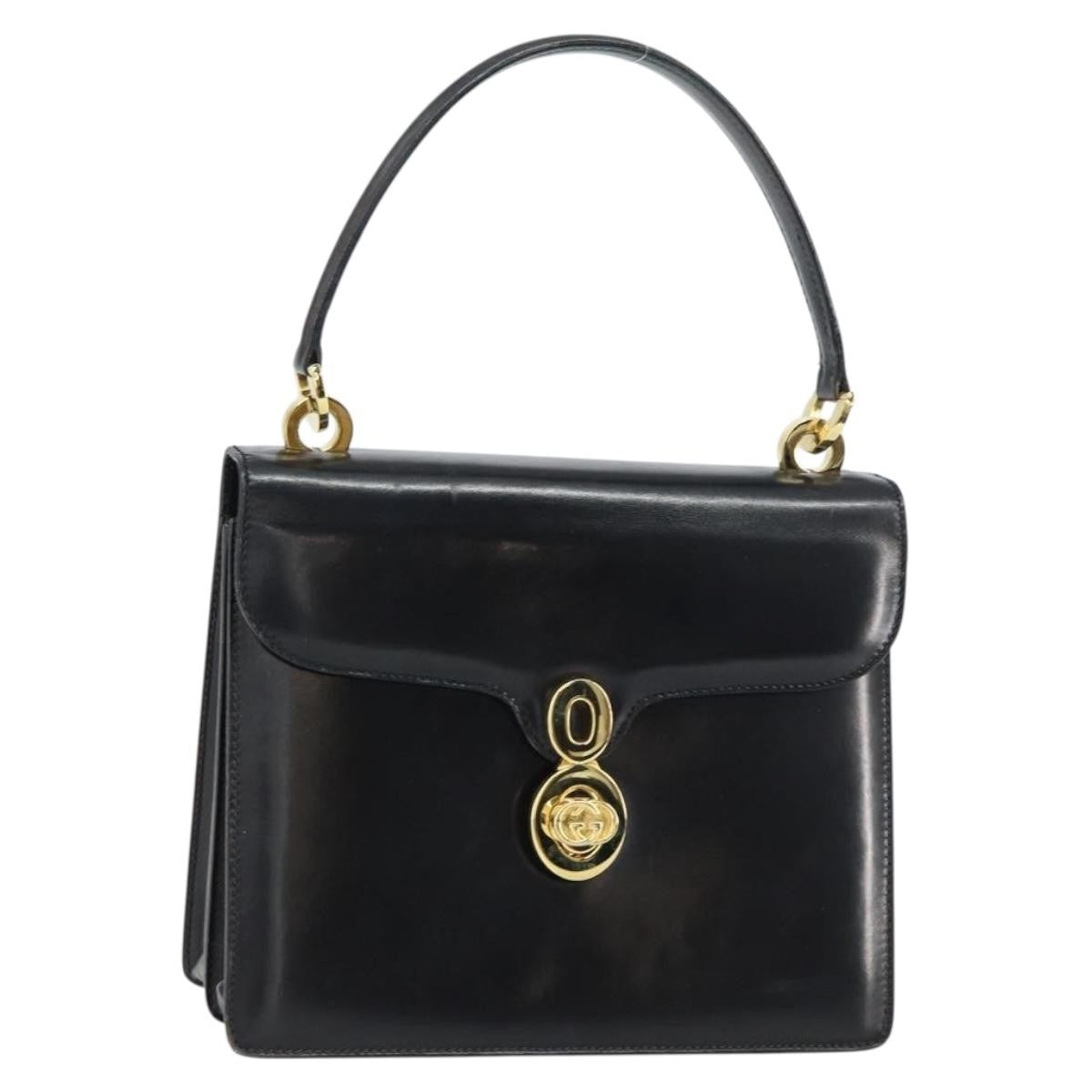 Gucci Handbag Leather Black Leather Handbag