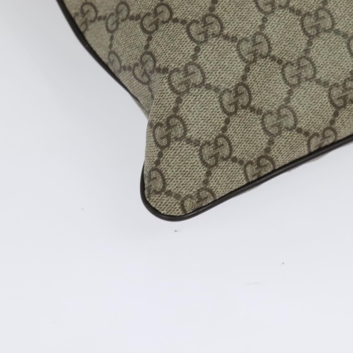 Gucci Zip Top Messenger Bag Gg Coated Canvas Beige Canvas Shoulder Bag Bag