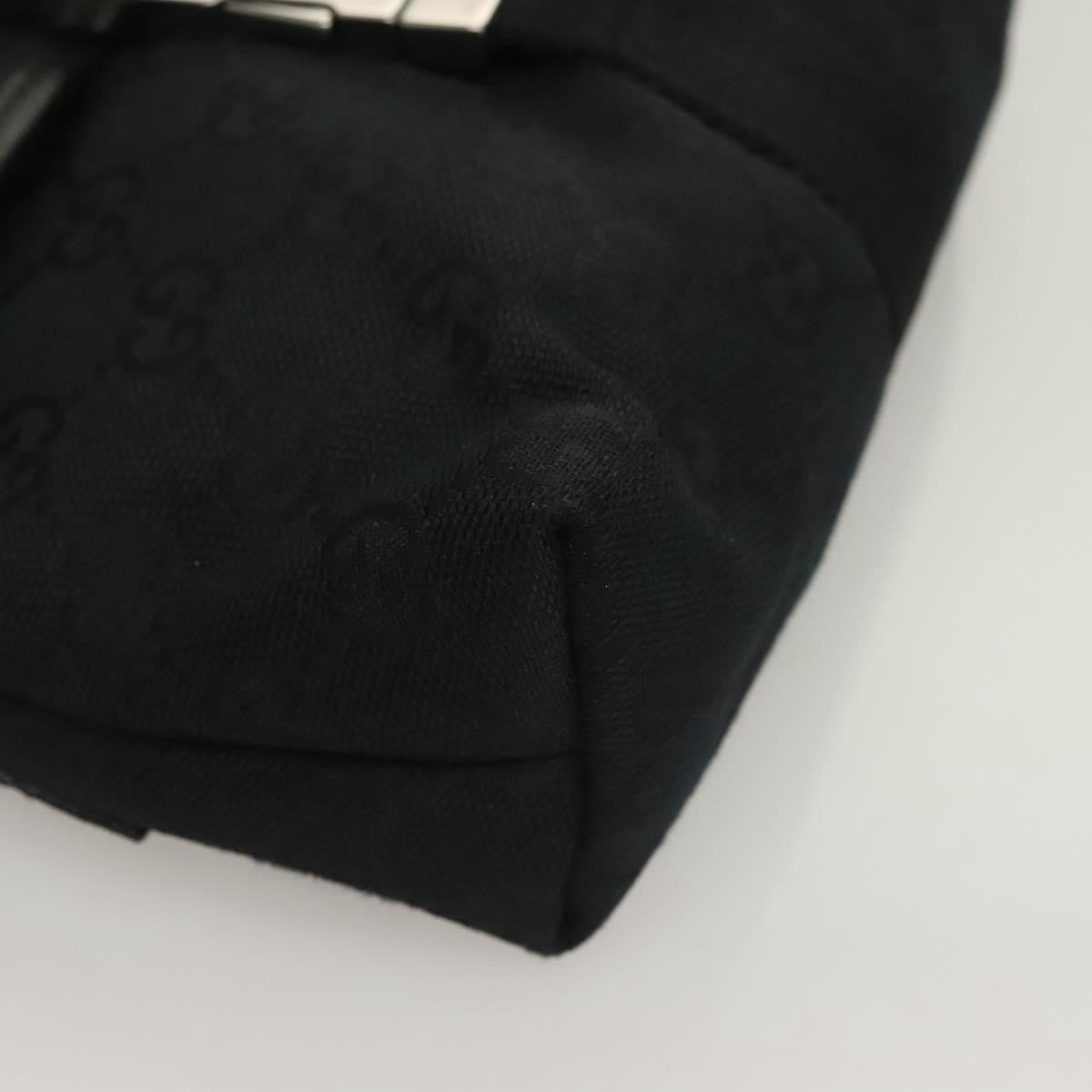Gucci Buckle Belt Bag Gg Canvas Black Canvas Bag