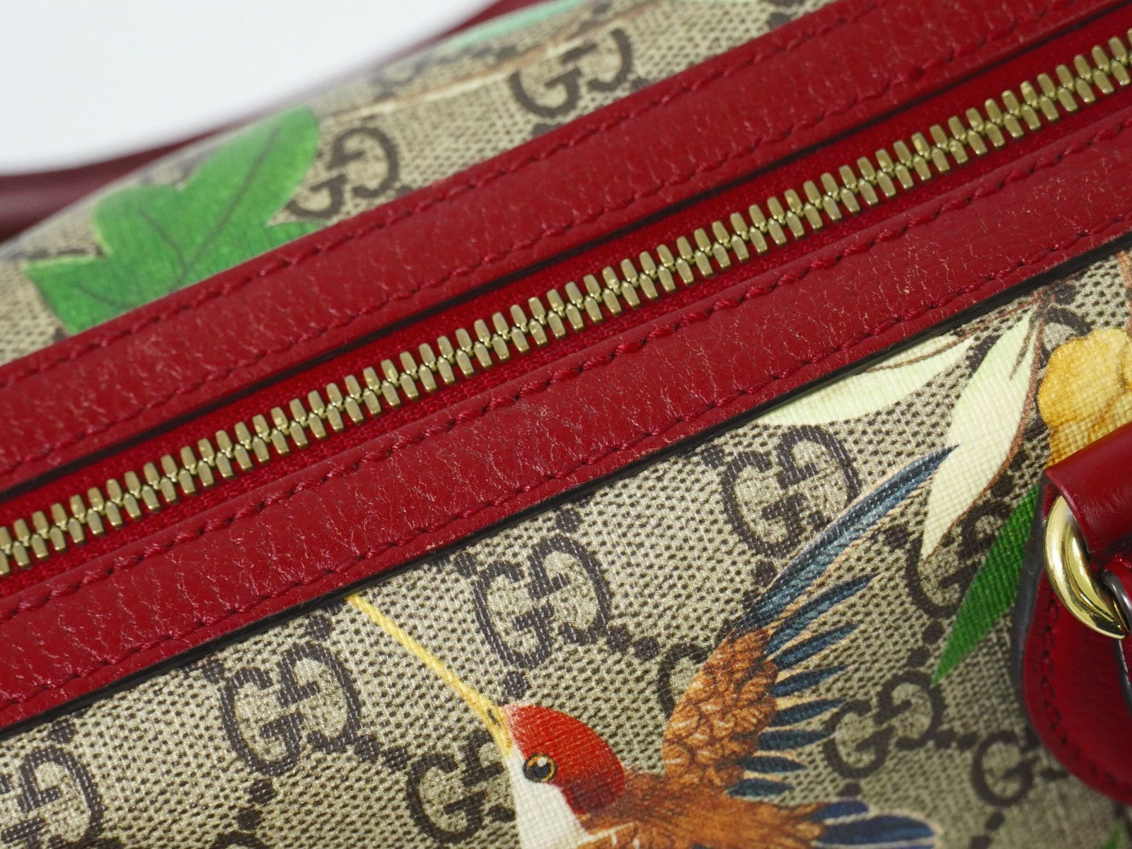 Gucci Convertible Boston Bag Tian Print Gg Coated Canvas Multicolour Canvas Handbag