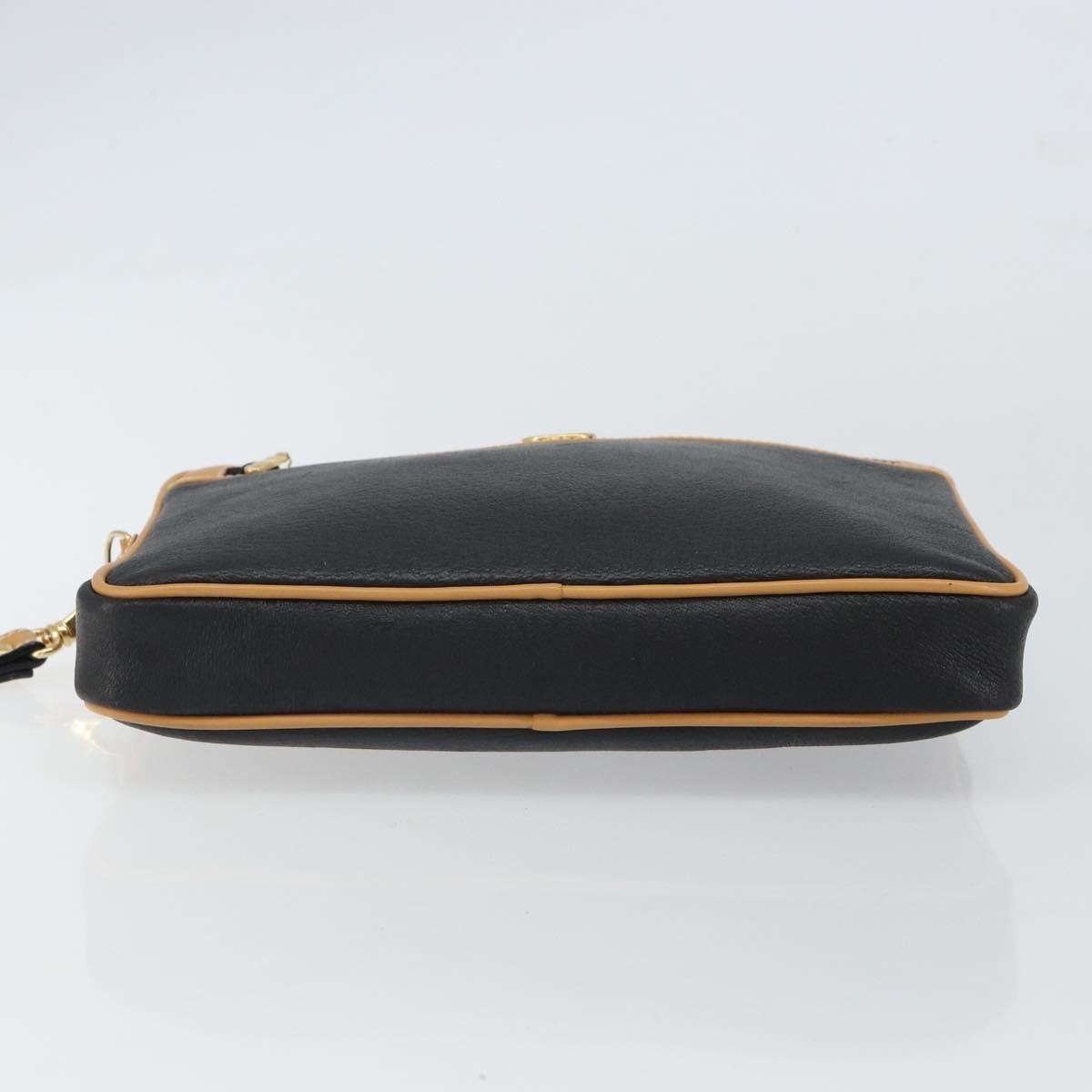 Gucci Clutch Bag Leather Black Leather Clutche & Pouche Bag