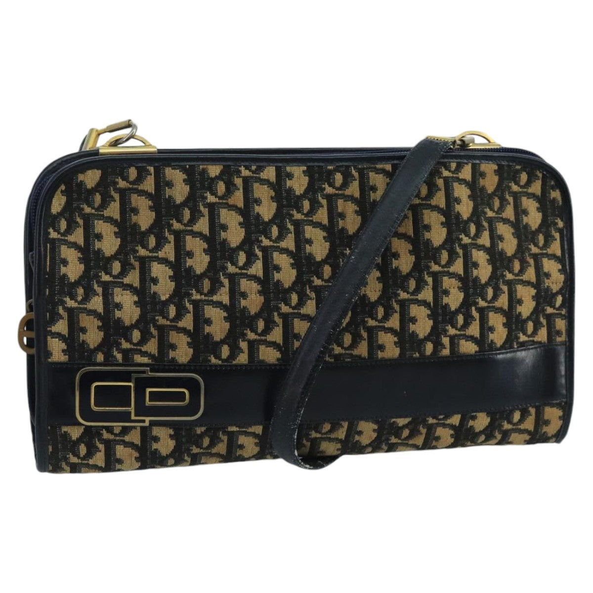 Dior Crossbody Bag Christian Trotter issimo Coated Shoulder Bag Canvas Blue Navy