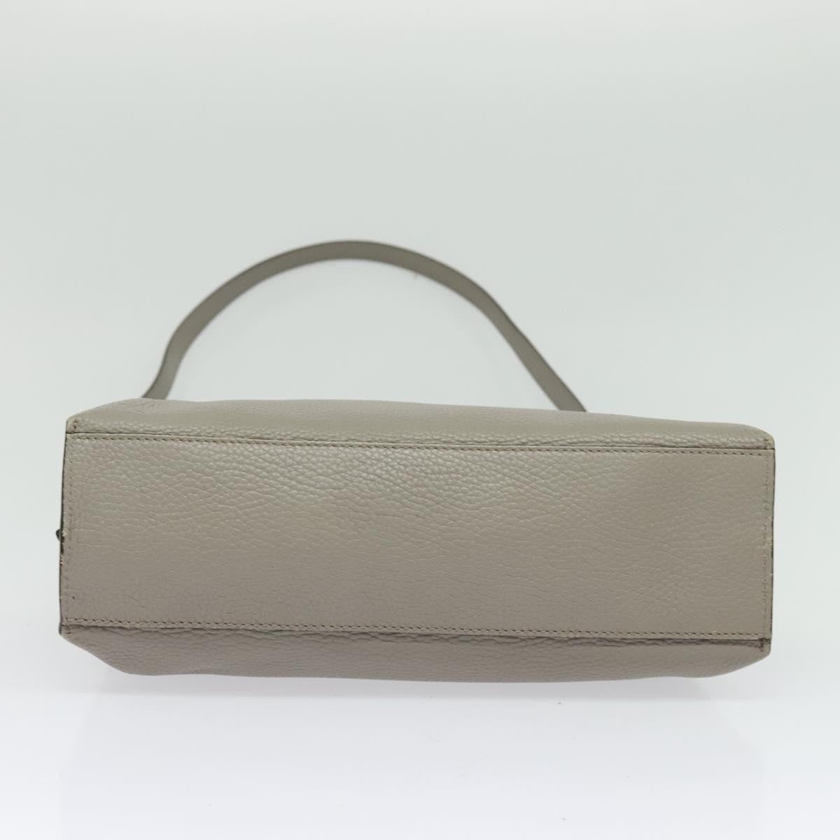 Gucci Bamboo Daily Top Handle Bag Leather Gray Leather Bag