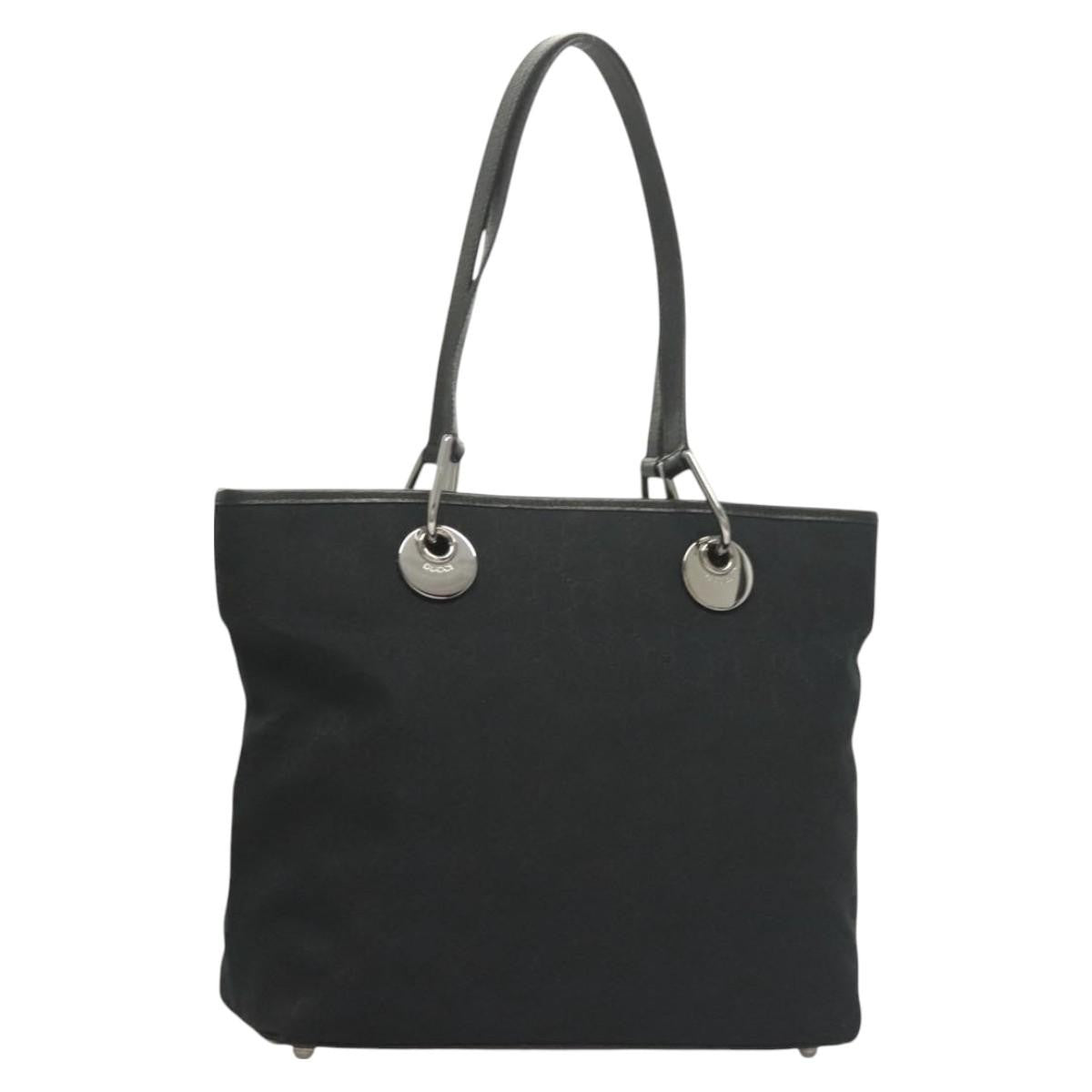 Gucci Eclipse Tote Gg Canvas Black Canvas Tote Bag Bag