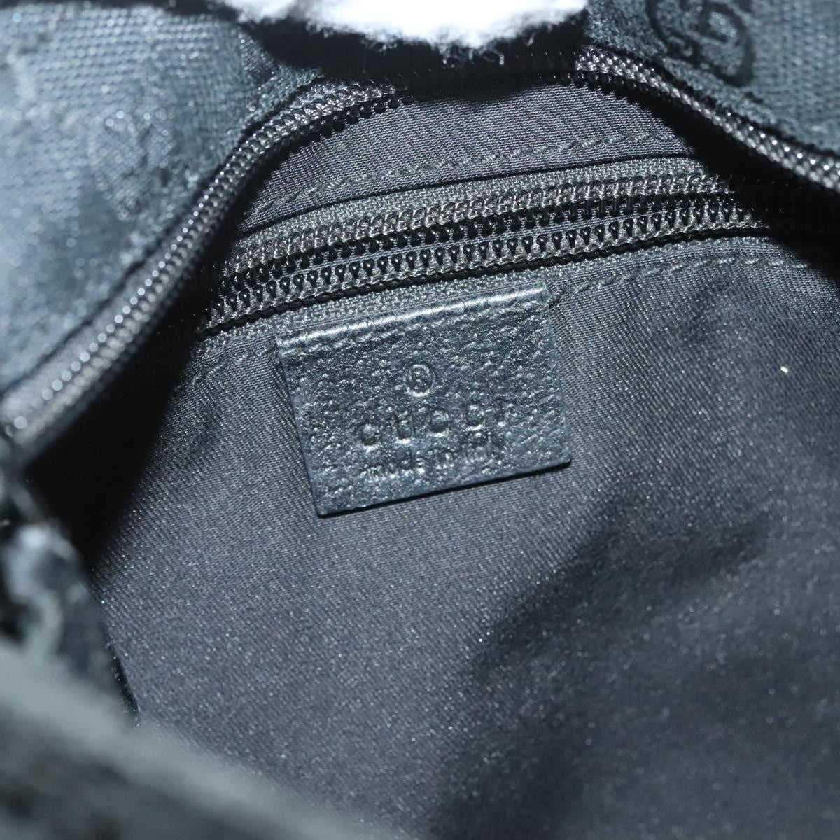 Gucci Web Strap Zip Messenger Bag Gg Canvas Black Canvas Shoulder Bag Bag