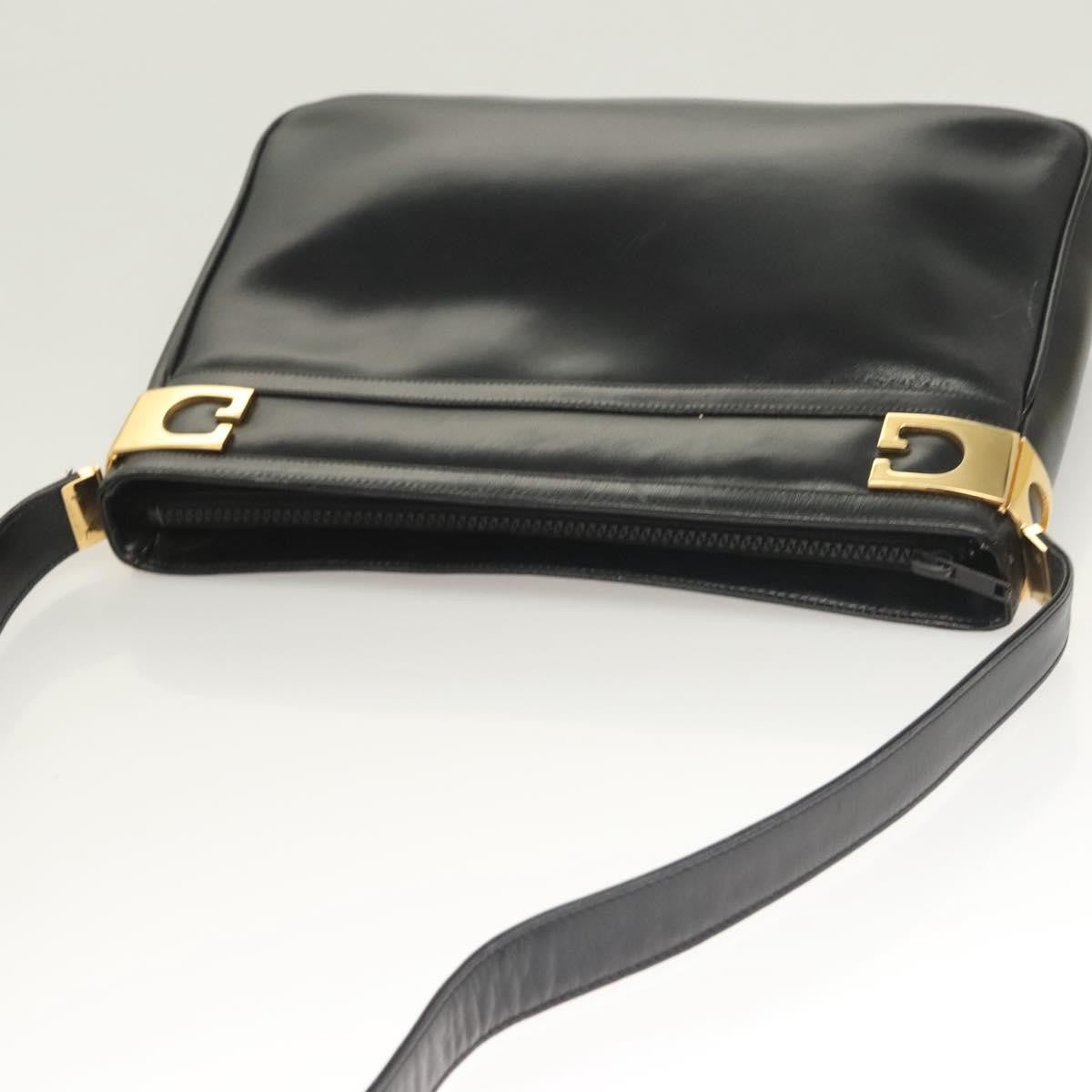 Gucci Shoulder Bag Leather Black Leather Shoulder Bag Bag
