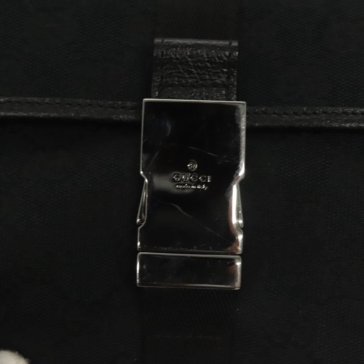 Gucci Buckle Belt Bag Gg Canvas Black Canvas Bag