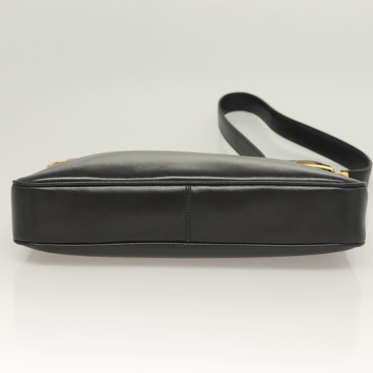 Gucci Shoulder Bag Leather Black Leather Shoulder Bag Bag