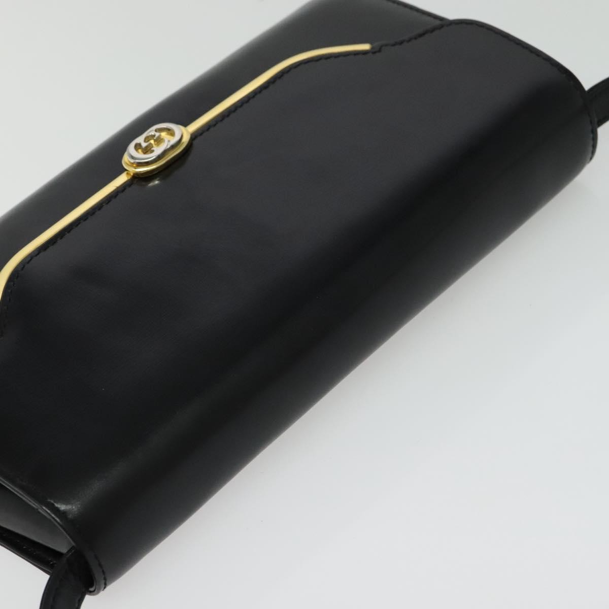 Gucci Shoulder Bag Leather Black Leather Shoulder Bag Bag