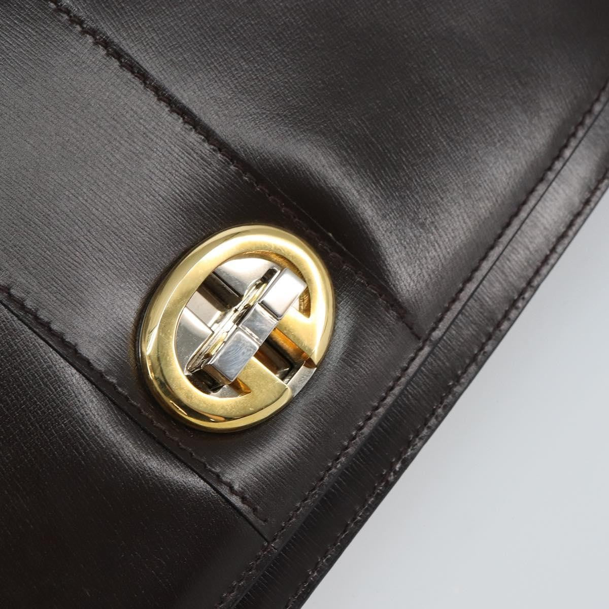 Gucci Shoulder Bag Leather Brown Leather Shoulder Bag Bag