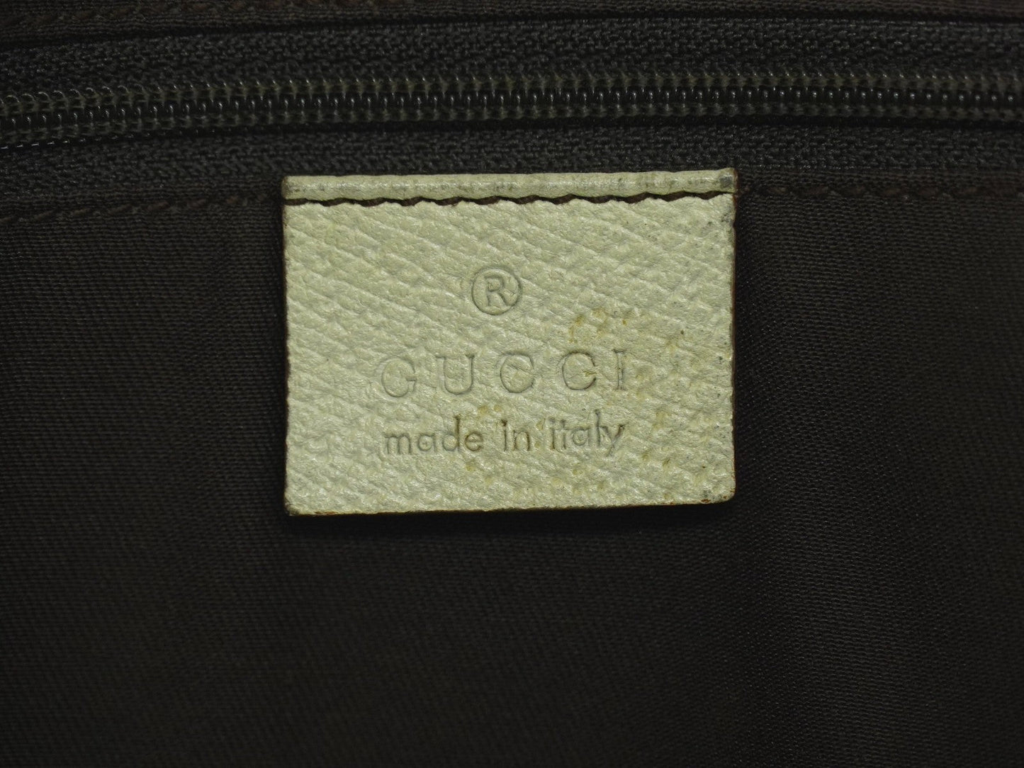 Gucci Abbey Leather With Gold Hardware Ecru Leather Tote Bag Bag