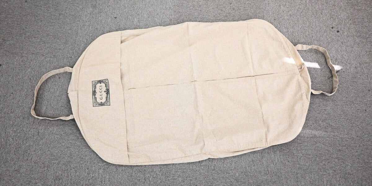 Gucci Garment Cases Canvas And Cotton Beige Canvas Bag
