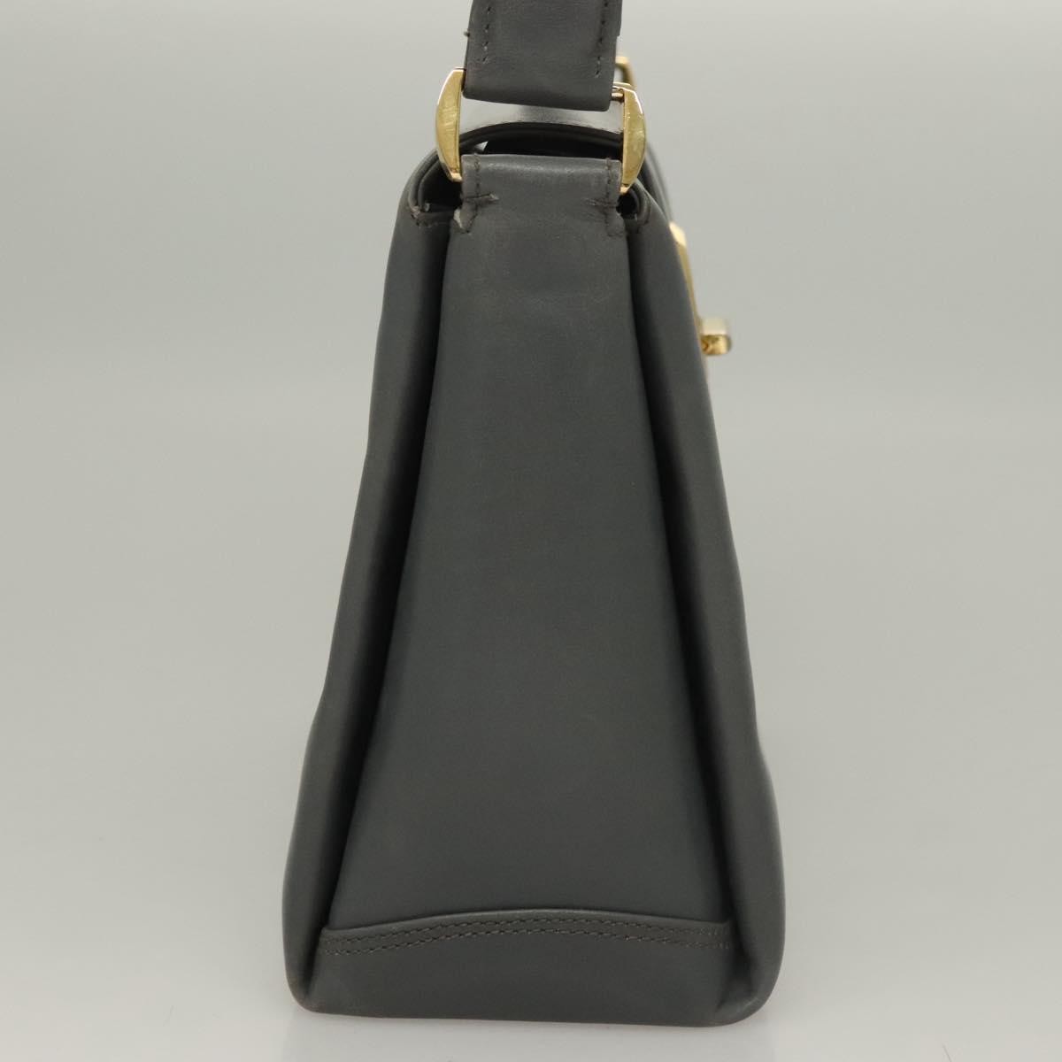 Gucci 1973 Top Handle Bag Leather Gray Leather Handbag
