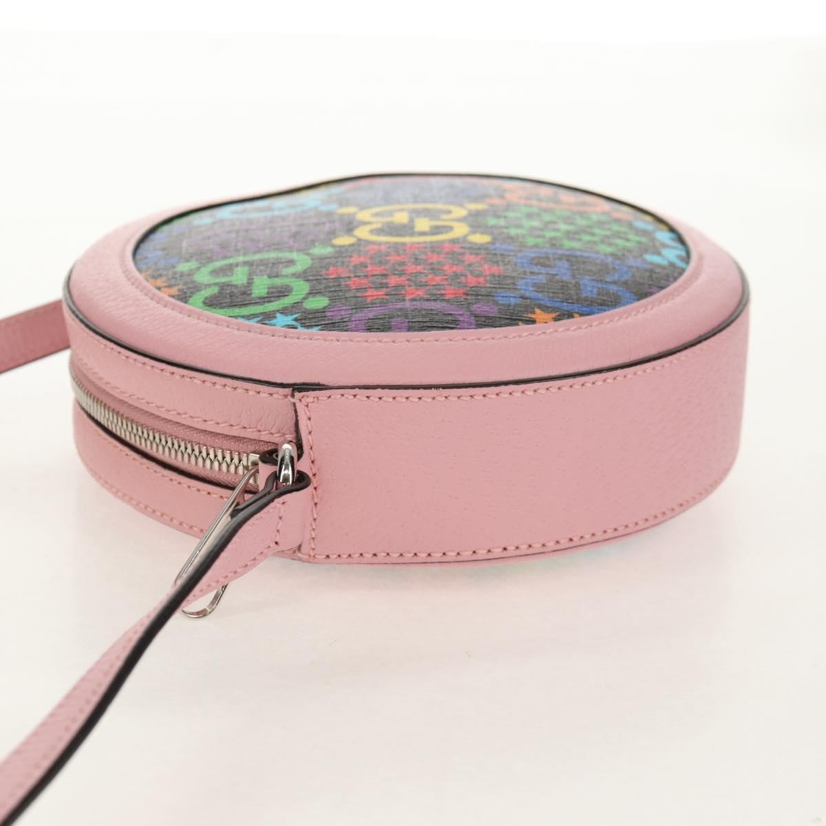 Gucci Round Shoulder Bag Psychedelic Print Gg Coated Canvas Multicolour Canvas Shoulder Bag Bag