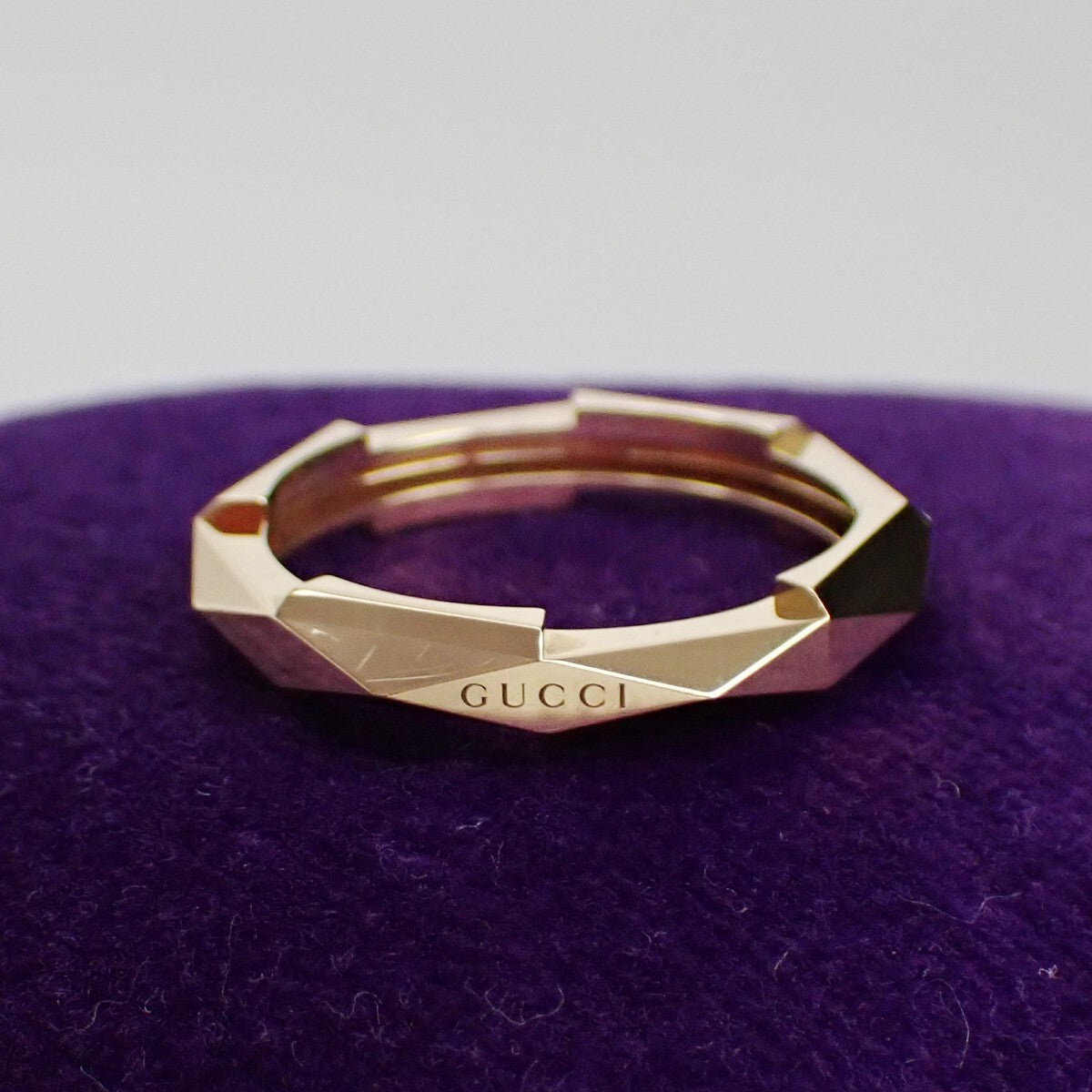 Gucci Link To Love Studded Ring 18K Yellow Gold Gold Yellow_Gold Jewelry