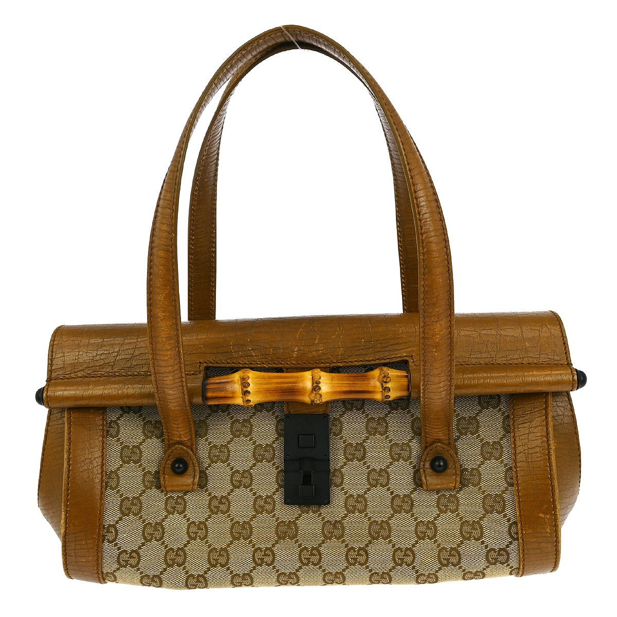 Gucci Bamboo Bullet Bag Gg Canvas Brown Canvas Shoulder Bag Bag