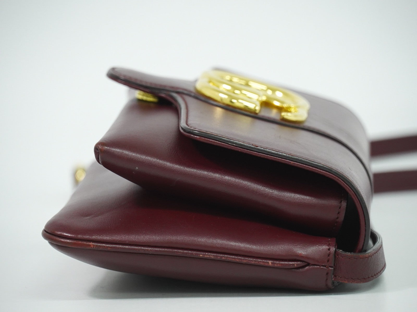 Gucci Arli Shoulder Bag Leather Burgundy Leather Bag