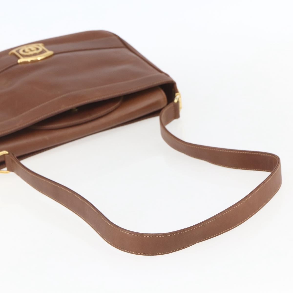 Gucci Sherry Line Shoulder Bag Leather Brown Leather Shoulder Bag Bag