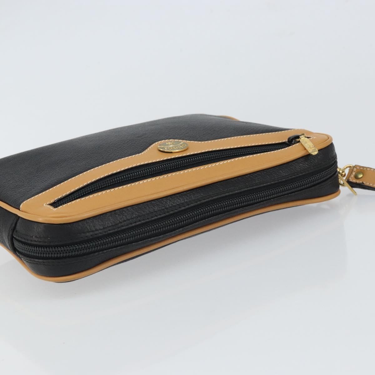 Gucci Clutch Bag Leather Black Leather Clutche & Pouche Bag