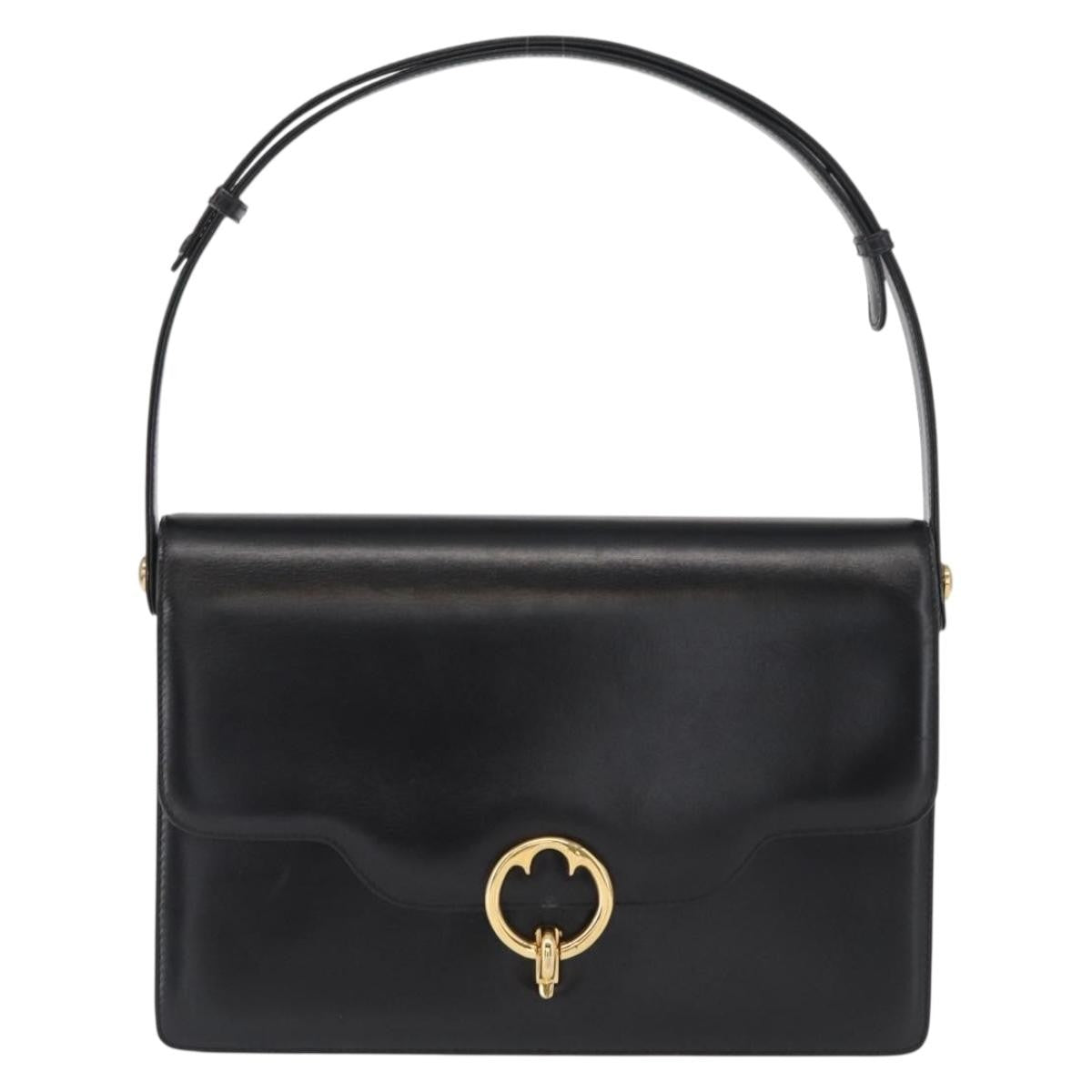 Gucci Shoulder Bag Leather Black Leather Shoulder Bag Bag