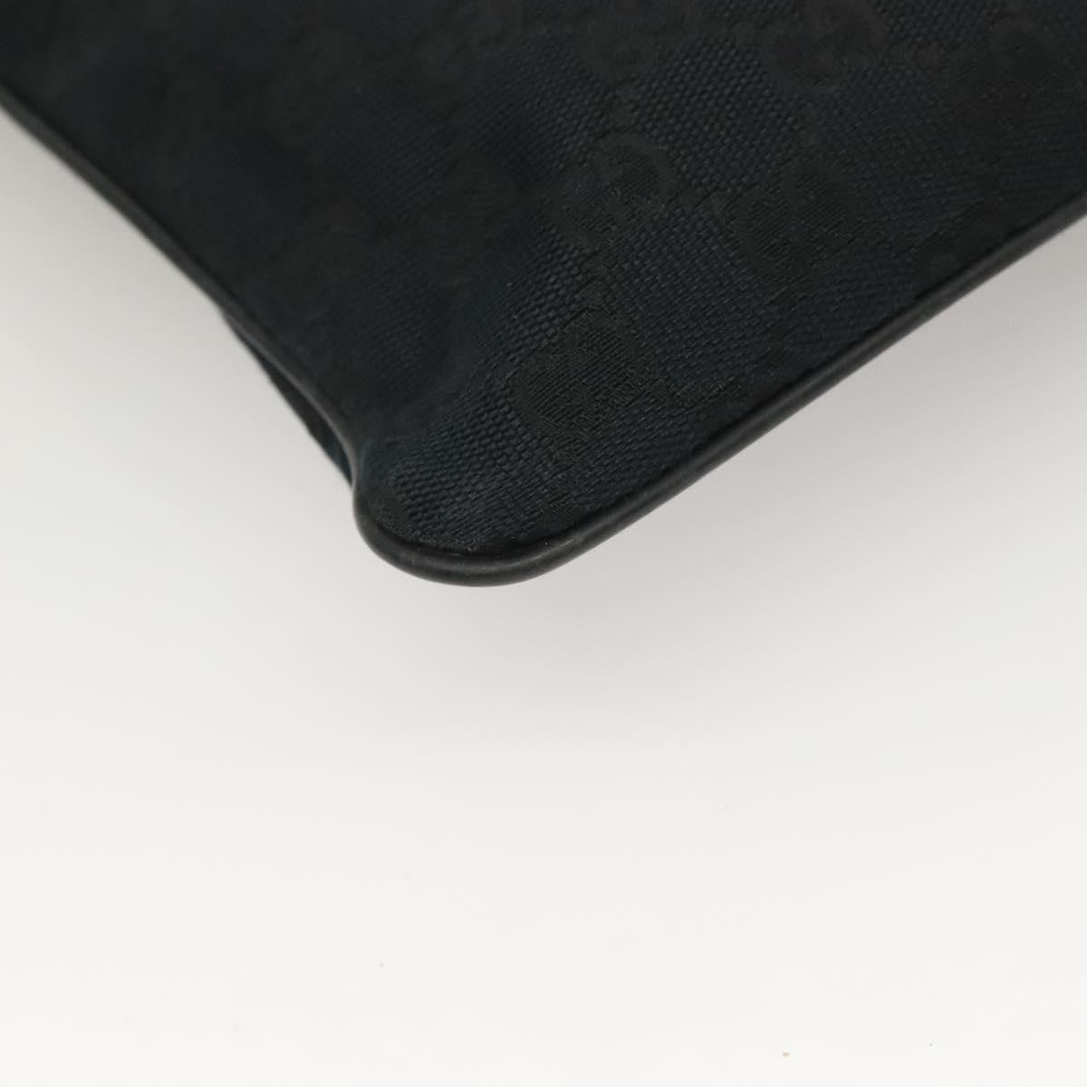 Gucci Web Strap Zip Messenger Bag Gg Canvas Black Canvas Shoulder Bag Bag