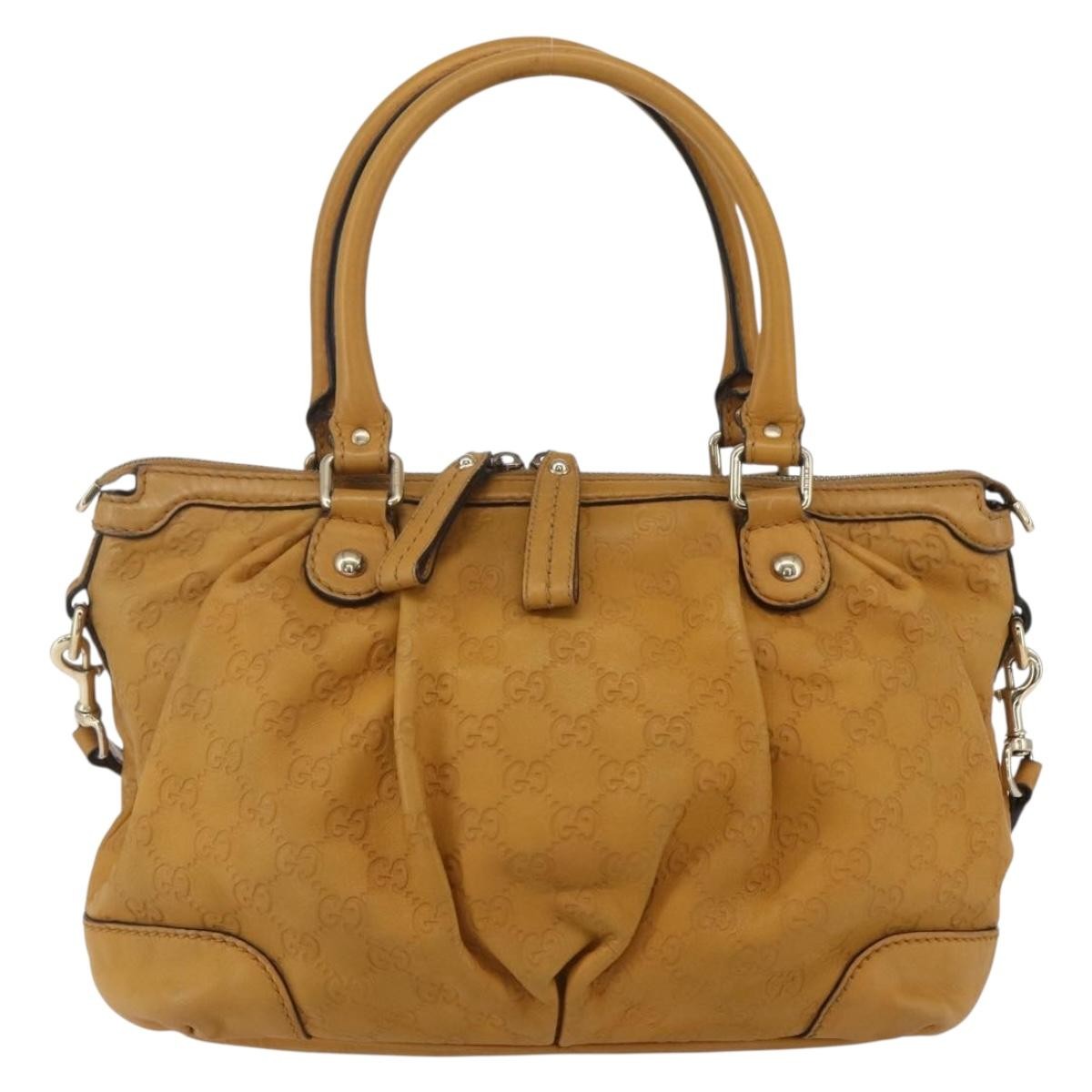 Gucci Sukey Top Handle Satchel Guccissima Leather Brown Leather Handbag