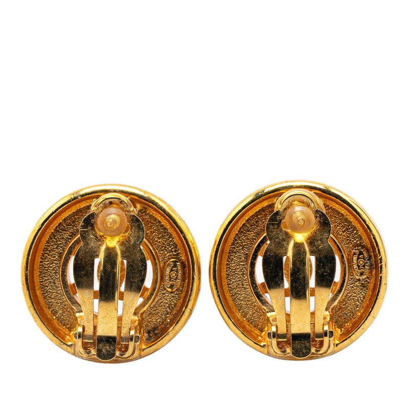 Chanel Gold Plated Coco Mark Earrings 97A Bag