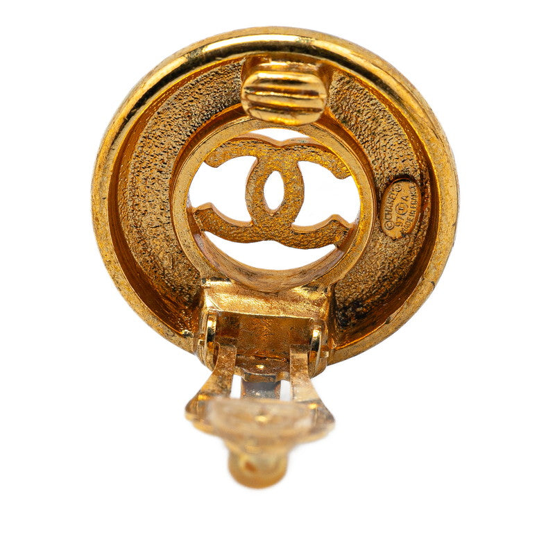 Chanel Gold Plated Coco Mark Earrings 97A Bag