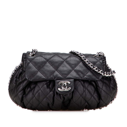 Chanel Chain Around Matelasse Lambskin Shoulder Bag