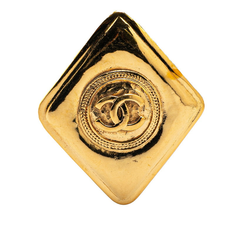 Chanel Gold Plated Coco Mark Brooch Bag